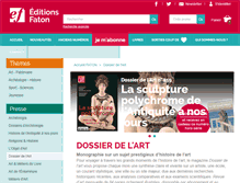 Tablet Screenshot of dossier-art.com